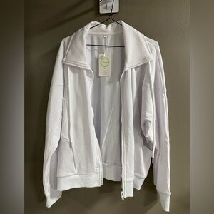 White Zip-Up Jacket